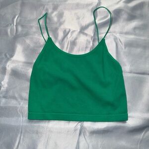 Green Women's Crop Top